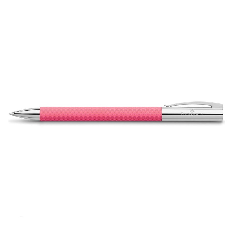 różowy długopis faber-castell